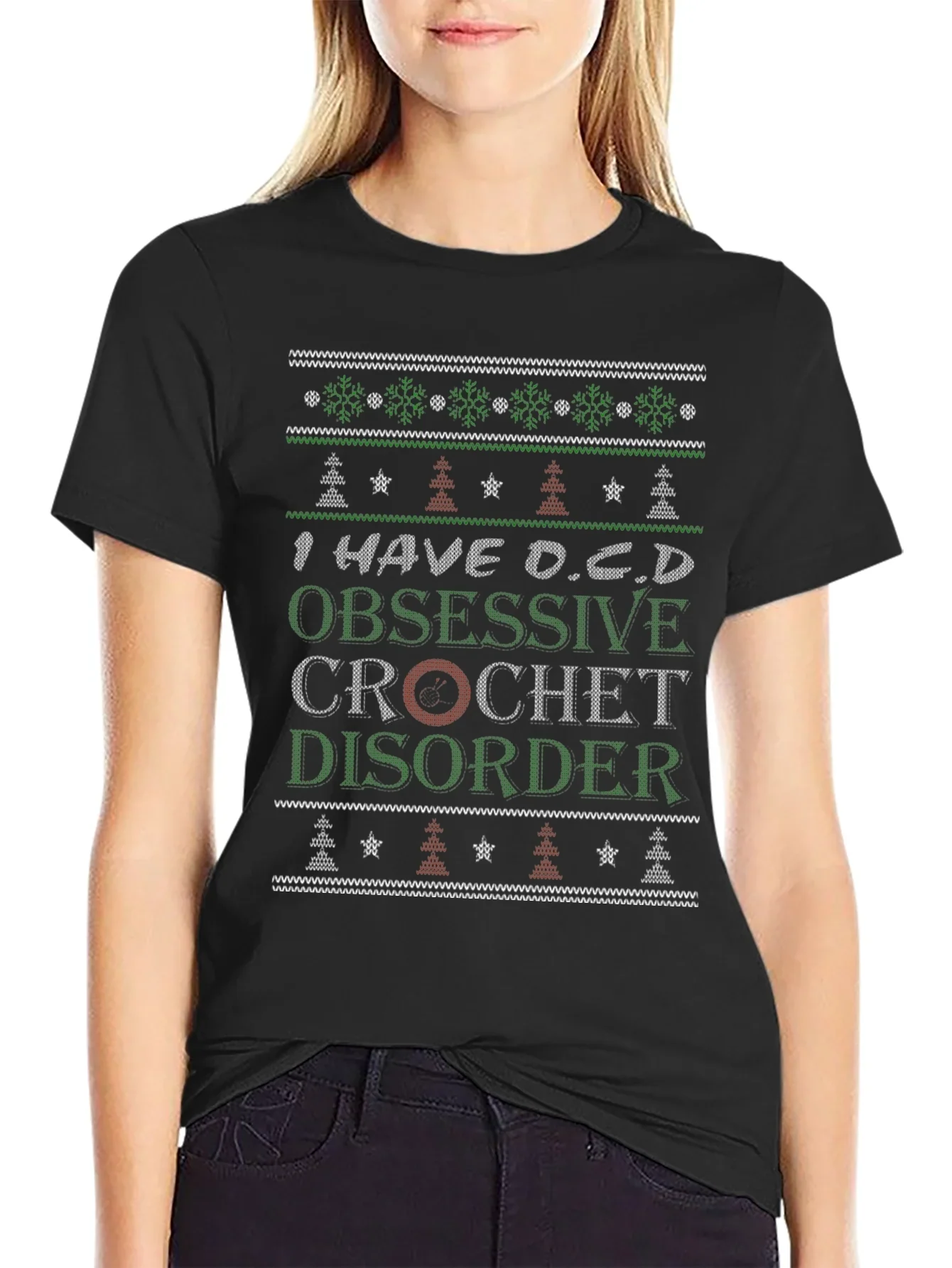 Funny Crochet Obsessive Disorder T-Shirt