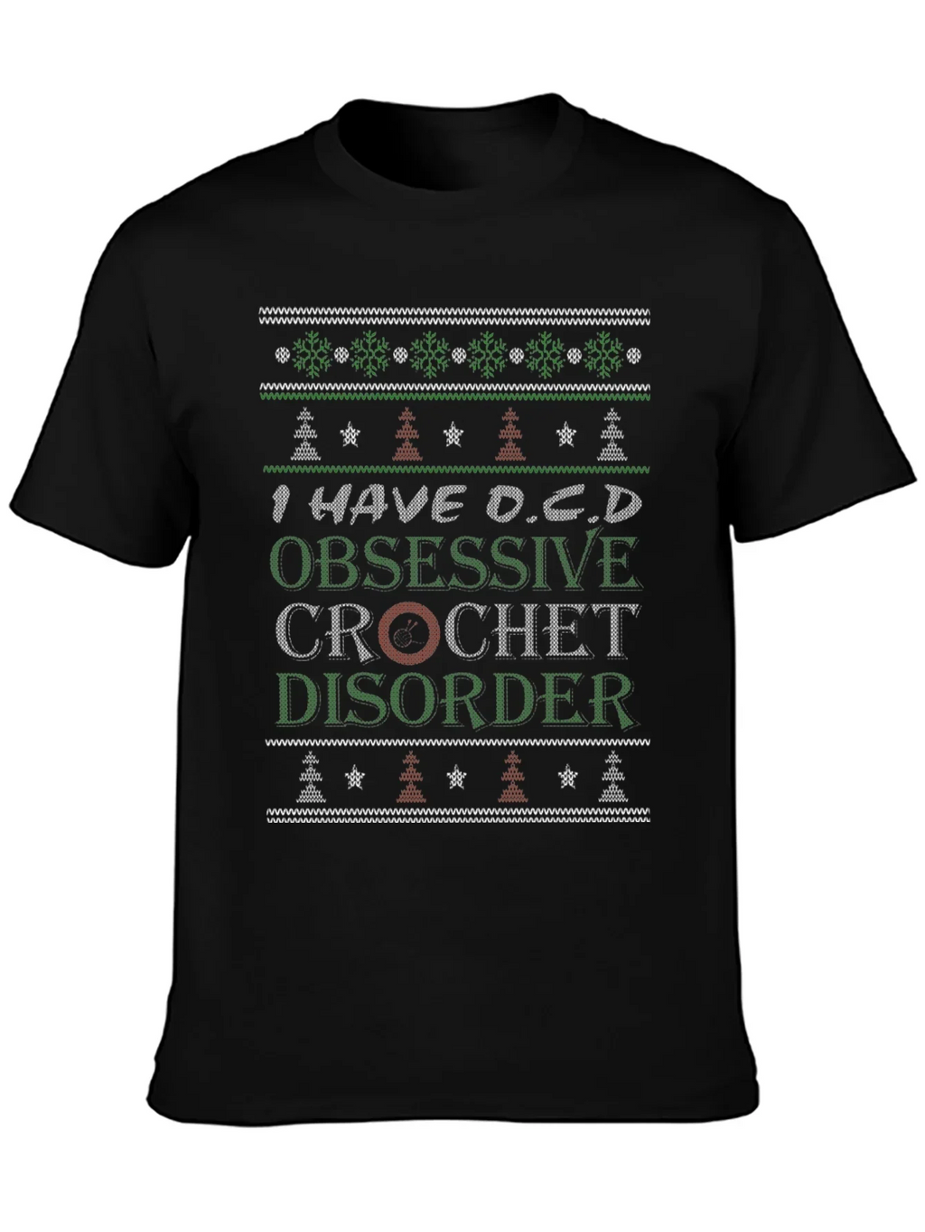 Funny Crochet Obsessive Disorder T-Shirt