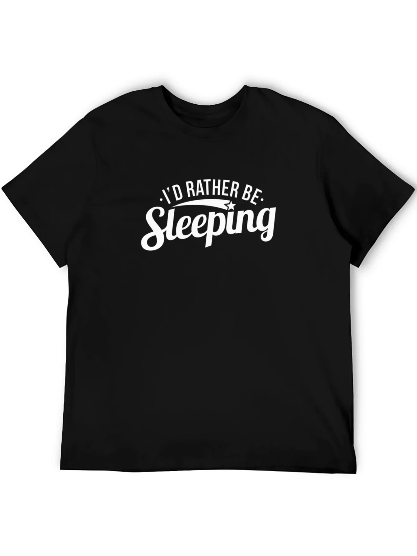 Id Rather Be Sleeping Black T-Shirt