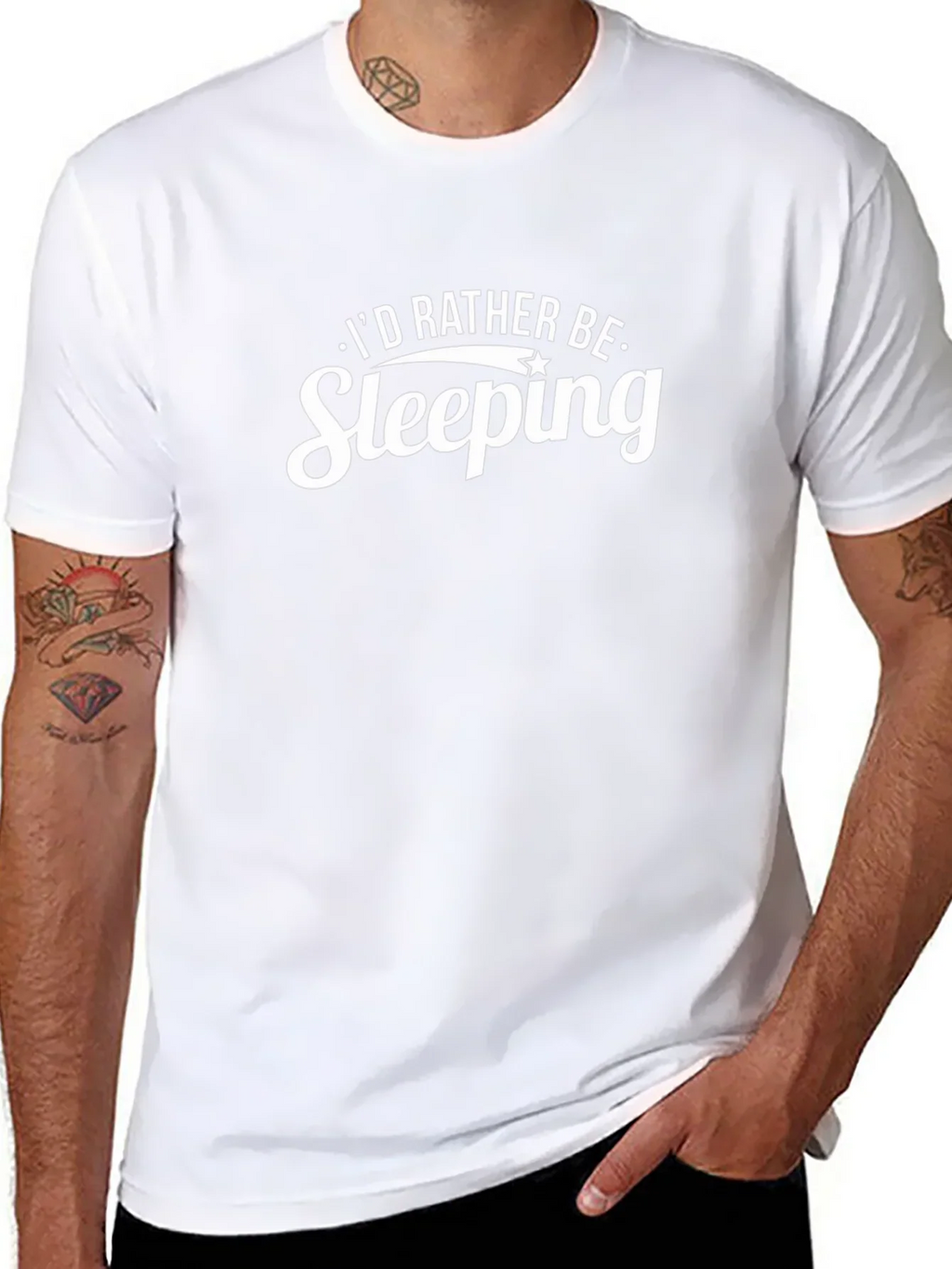 Id Rather Be Sleeping Black T-Shirt