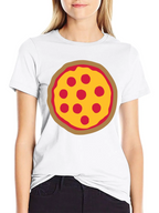 Pizza Graphic Black T-Shirt - Casual Wear