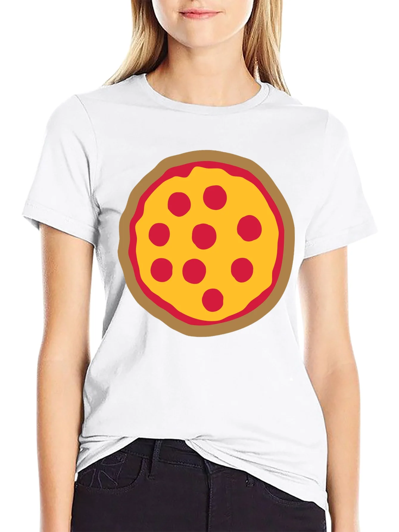 Pizza Graphic Black T-Shirt - Casual Wear