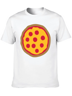 Pizza Graphic Black T-Shirt - Casual Wear