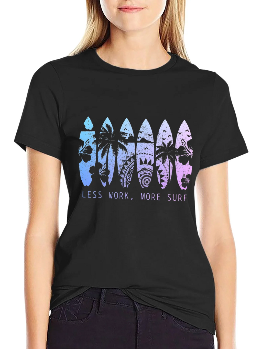 Less Work More Surf T-Shirt