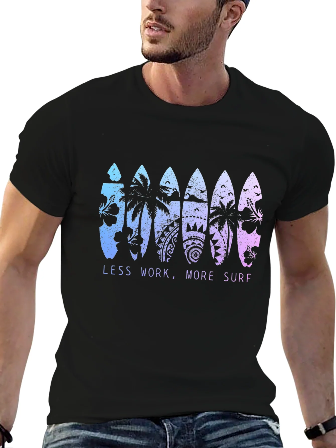 Less Work More Surf T-Shirt