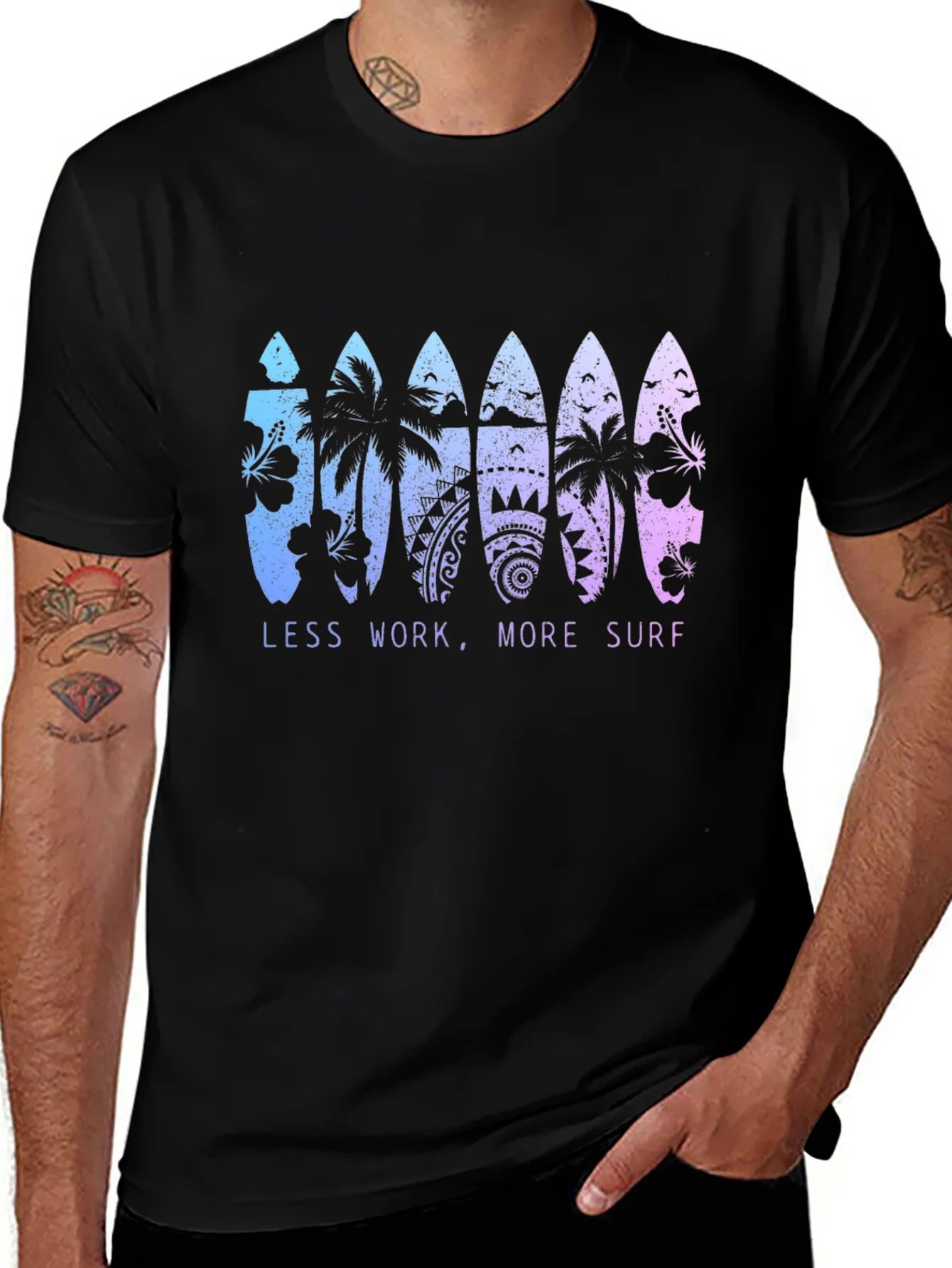Less Work More Surf T-Shirt