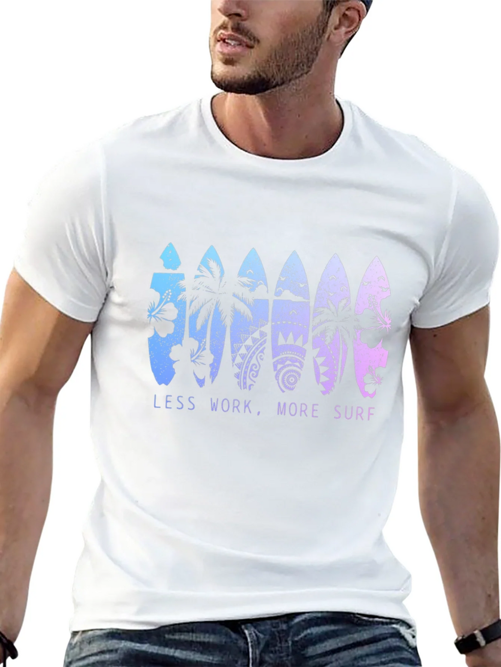 Less Work More Surf T-Shirt