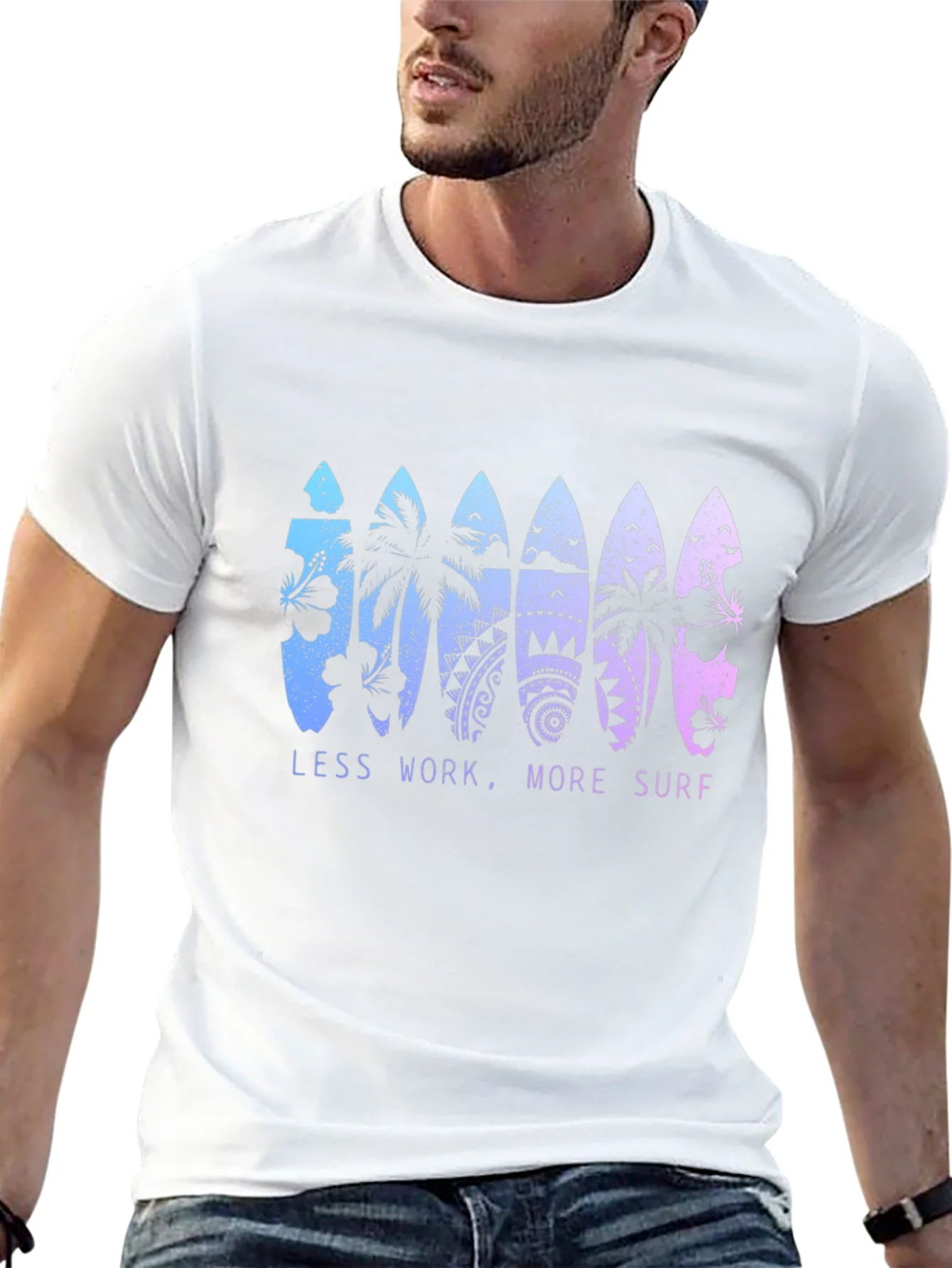 Less Work More Surf T-Shirt