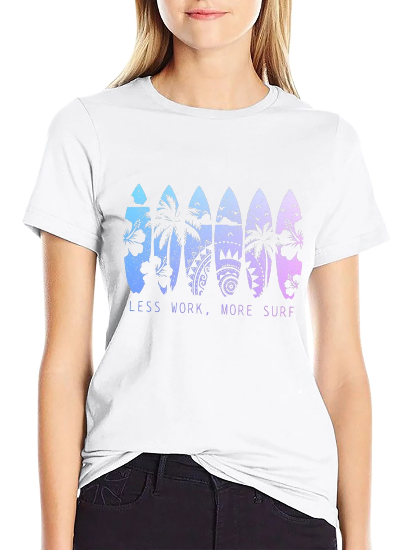 Less Work More Surf T-Shirt