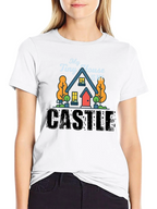 My Tiny House Is My Castle Black T-Shirt