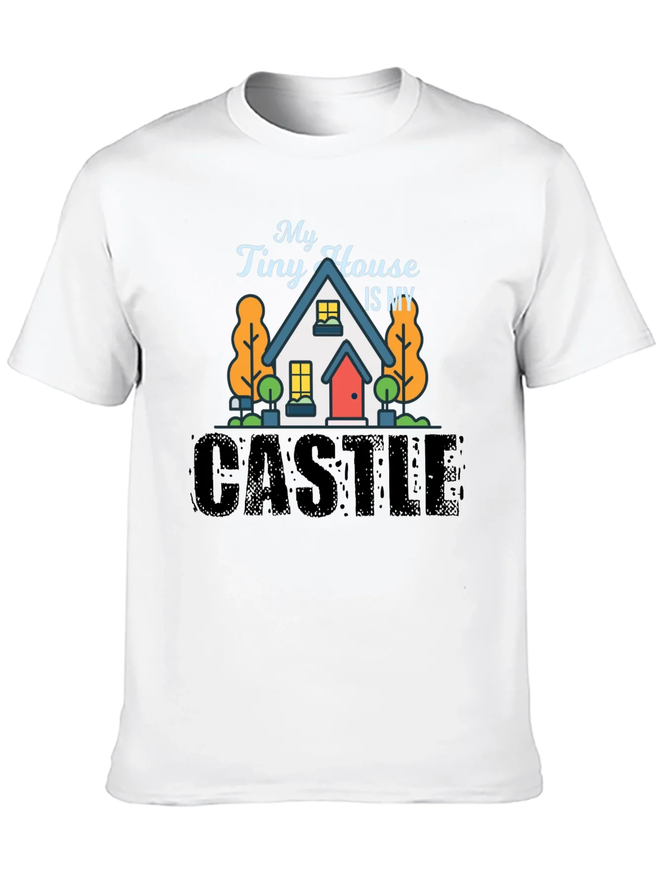 My Tiny House Is My Castle Black T-Shirt