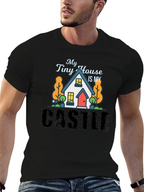 My Tiny House Is My Castle Black T-Shirt