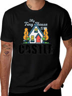 My Tiny House Is My Castle Black T-Shirt