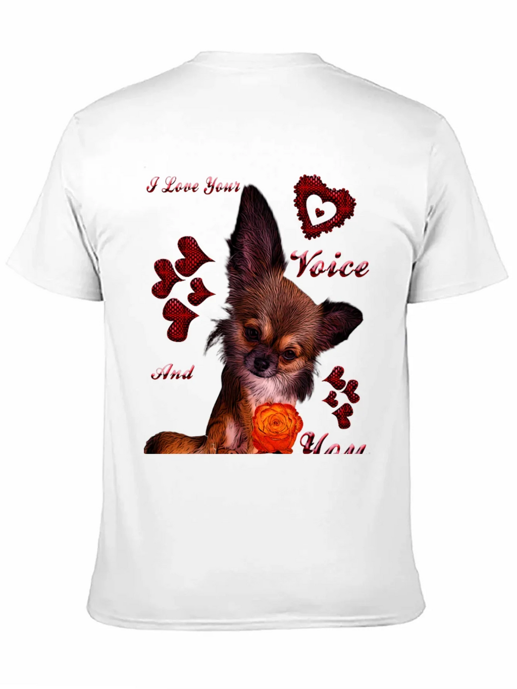 I Love Your Voice Chihuahua Graphic Tee