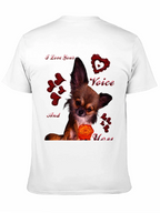 I Love Your Voice Chihuahua Graphic Tee