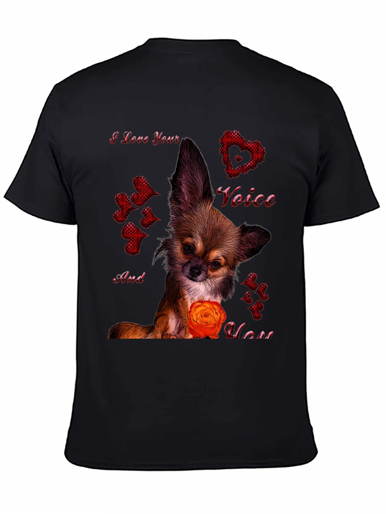 I Love Your Voice Chihuahua Graphic Tee